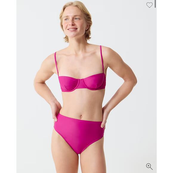 J. Crew High-Rise Full-Coverage Bikini Bottom - Picture 1 of 7